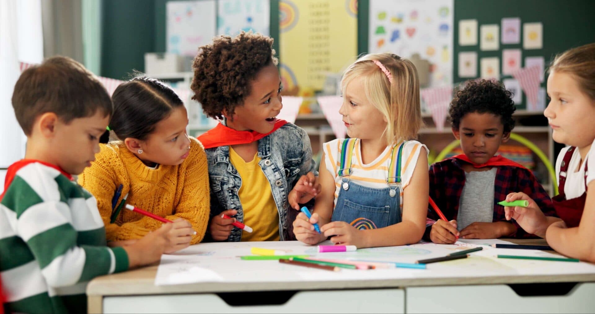 Children playing together at Wee Discover