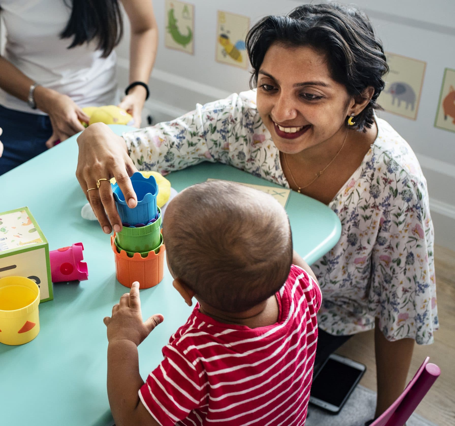 Children learning together in a Wee Discover classroom