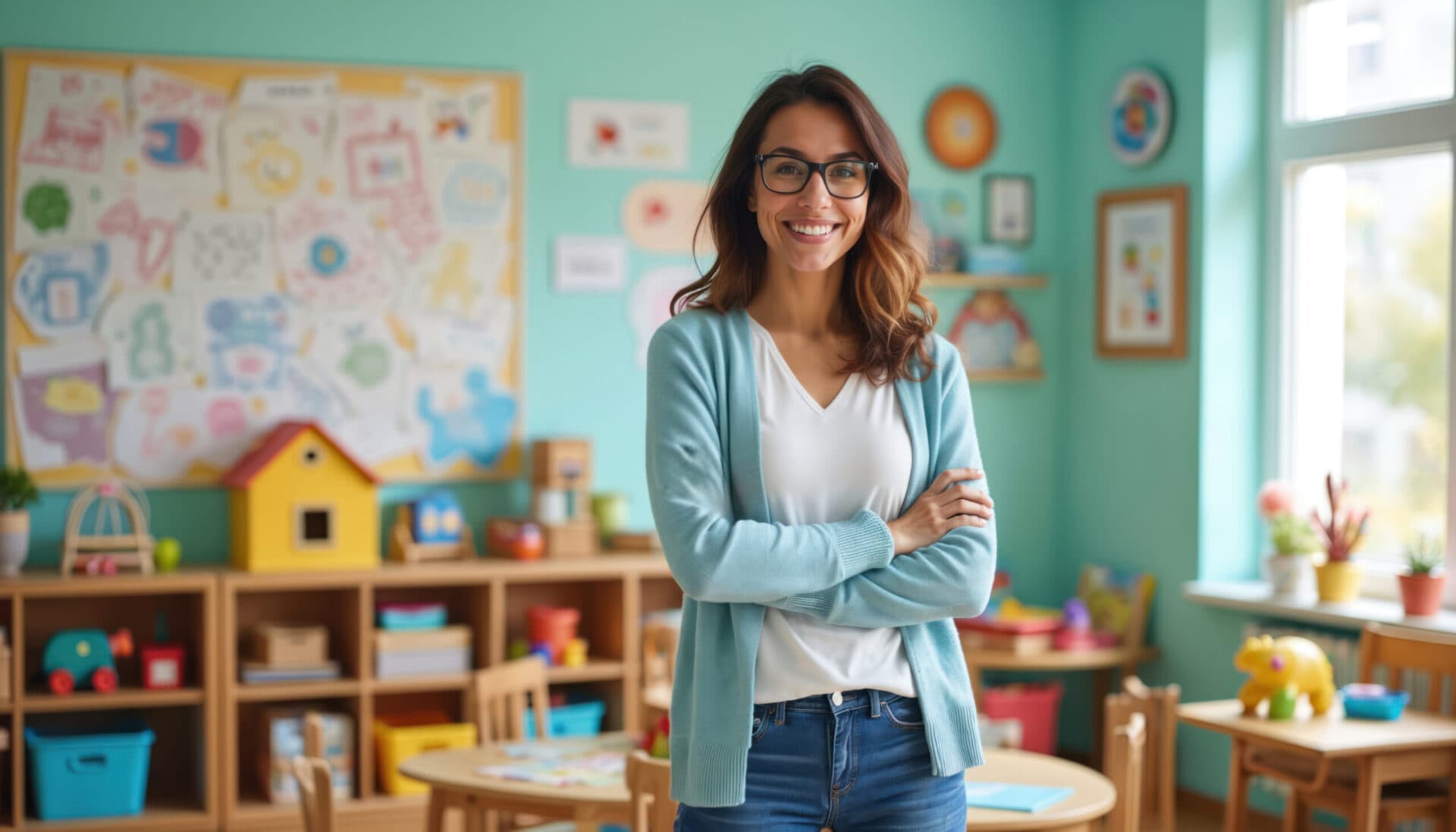 A Wee Discover teacher in her classroom
