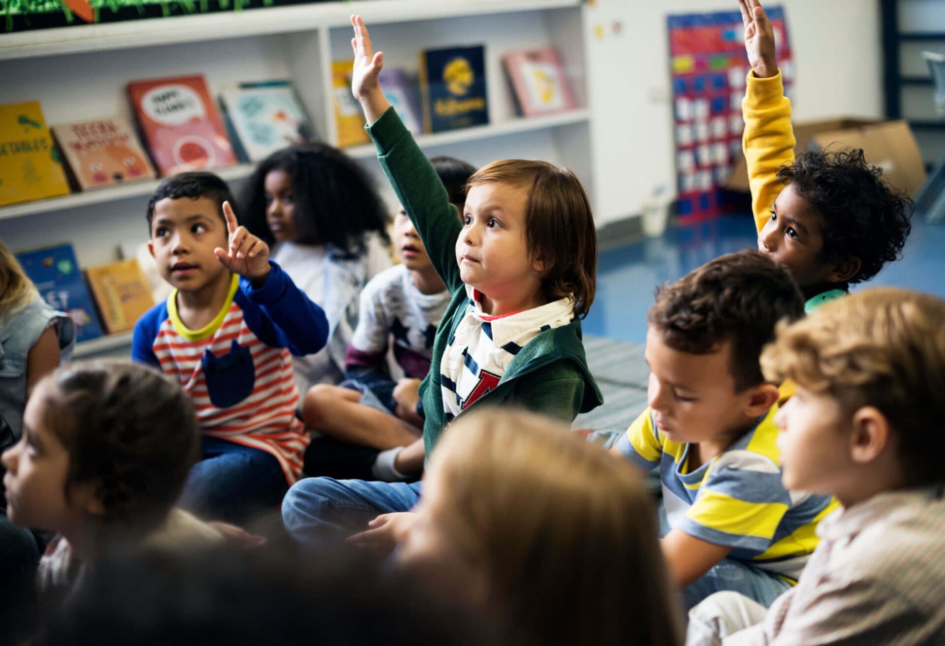 Children learning together at Wee Discover